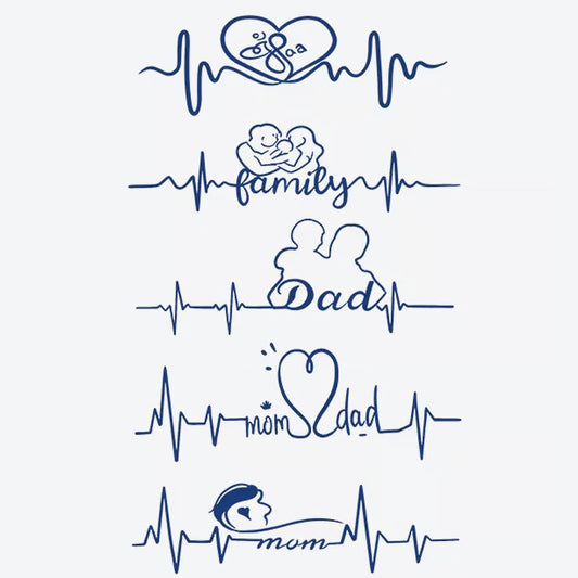 Family Heartbeat Tattoo