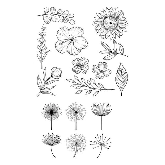 Floral Elements Series Tattoo