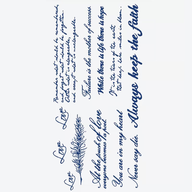 Inspirational Quote Series Tattoo