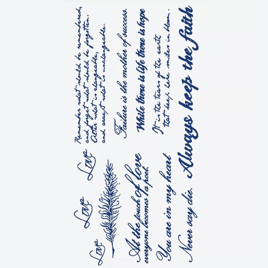 Inspirational Quote Series Tattoo