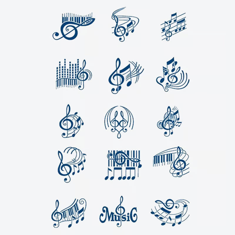 Musical Notes Series Tattoo