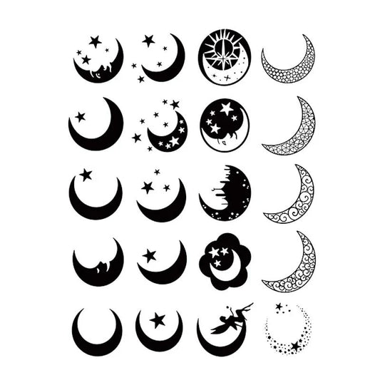 Moon Star Series Tattoo