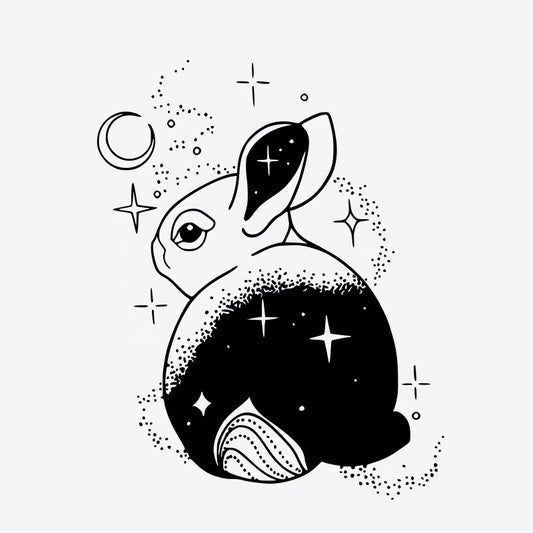 Celestial Rabbit Tattoo