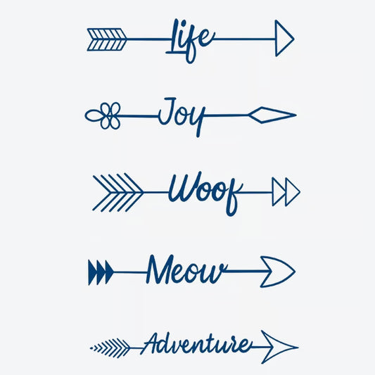 Arrows Words Series Tattoo