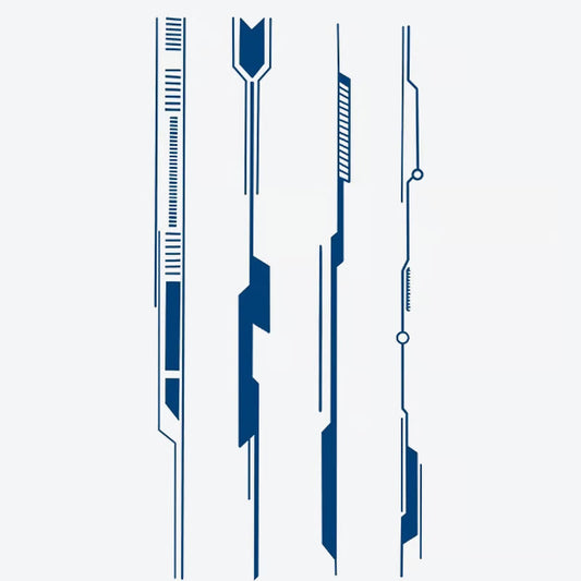 Geometric Lines Series Tattoo