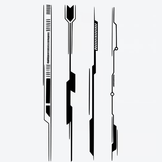 Geometric Lines Series Tattoo