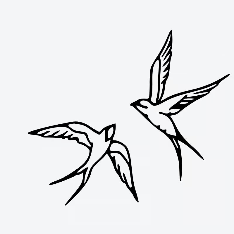 Elegant Birds Tattoo