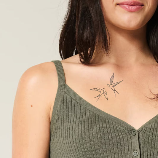 Elegant Birds Tattoo