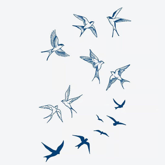 Birds In Flight Tattoo