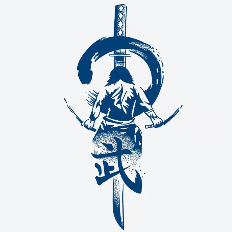 Samurai Sword Circle Tattoo