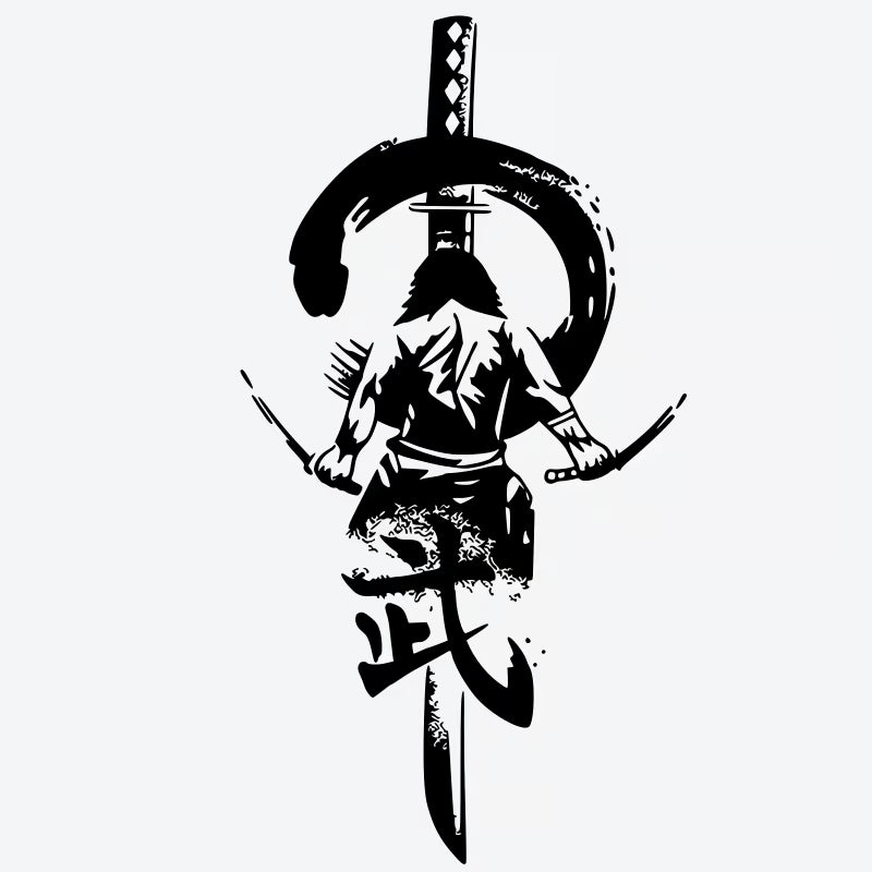 Samurai Sword Circle Tattoo