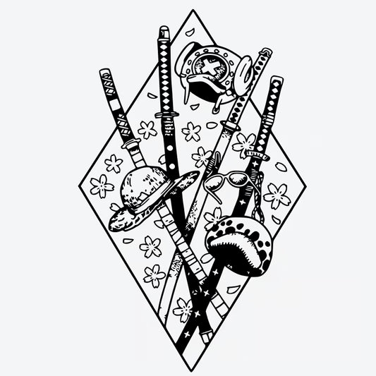 Swords Hat Series Tattoo
