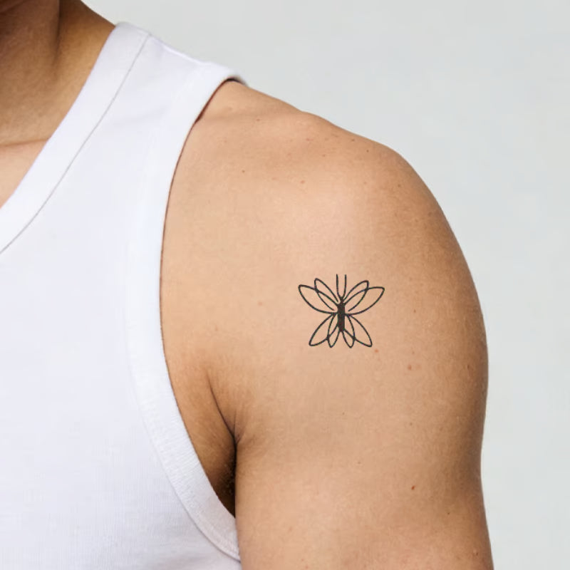Abstract Butterfly Tattoo