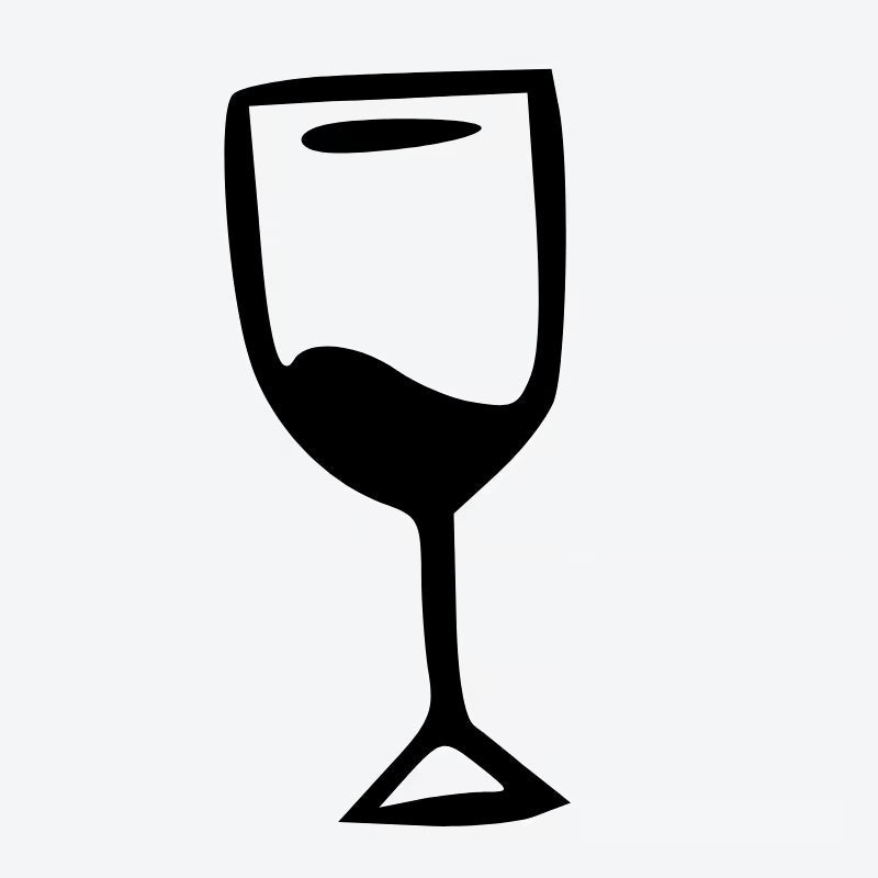 Wine Glass Silhouette Tattoo