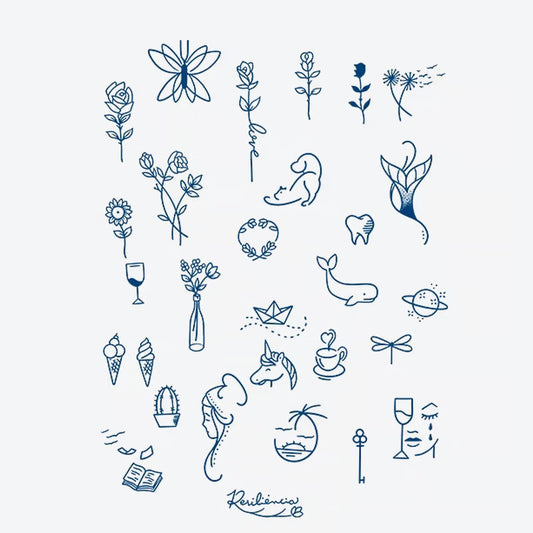 Floral Animal Series Tattoo