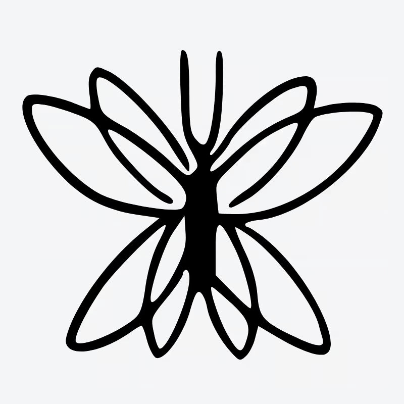 Abstract Butterfly Tattoo