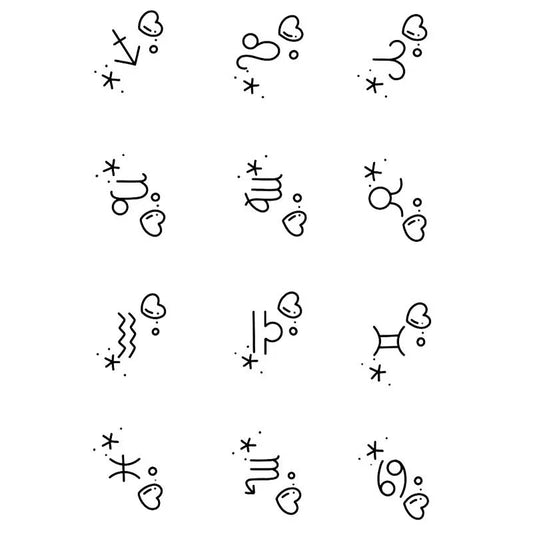 Zodiac Symbol Series Tattoo