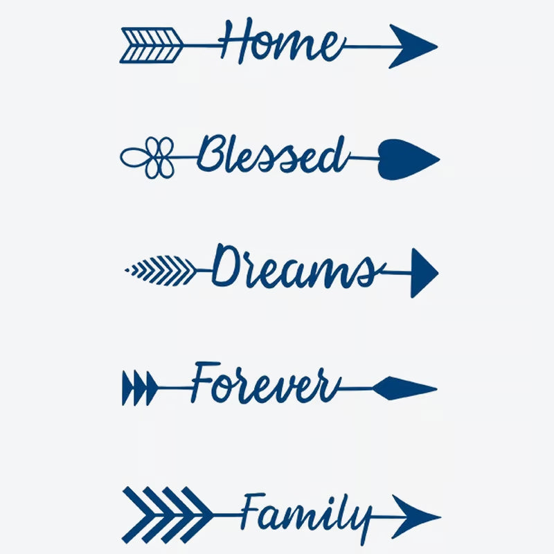 Arrow Phrase Series Tattoo