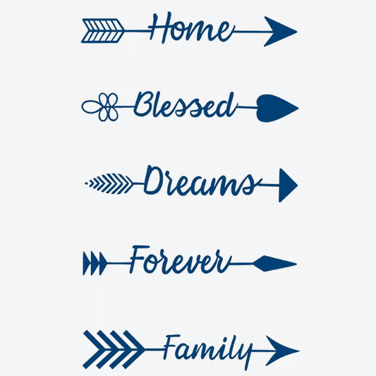 Arrow Phrase Series Tattoo