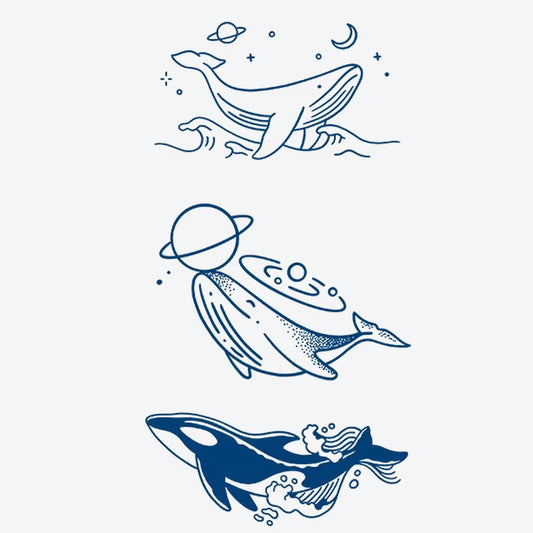Whale Space Series Tattoo