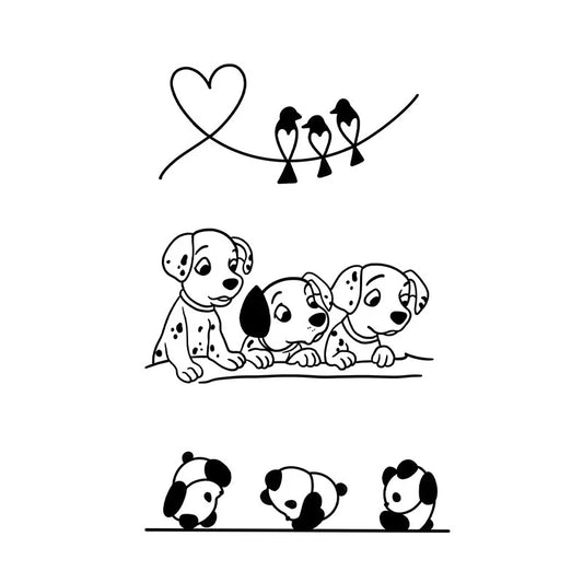 Puppy Panda Love Tattoo
