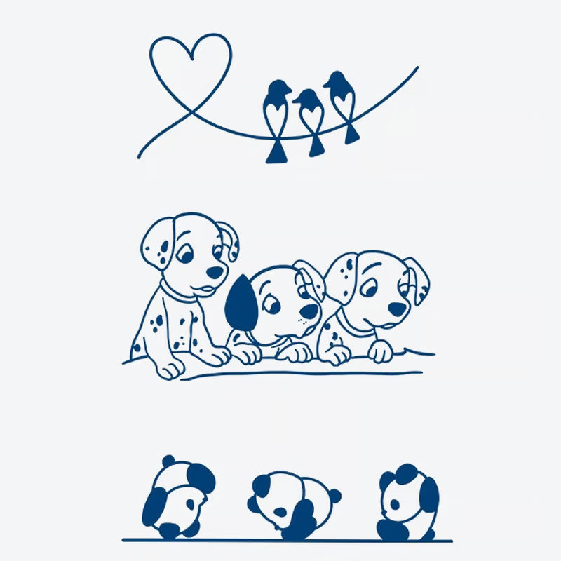 Puppy Panda Love Tattoo