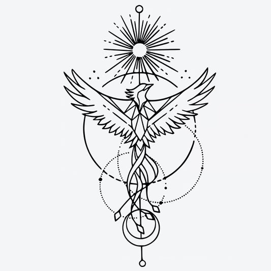 Phoenix Sun Mandala Tattoo