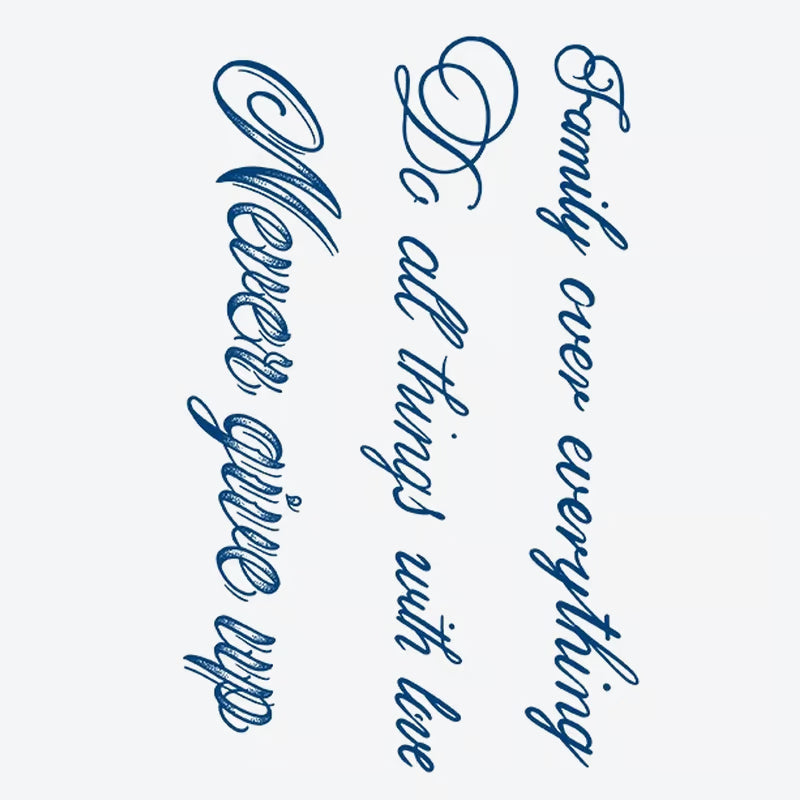 Inspirational Quote Series Tattoo