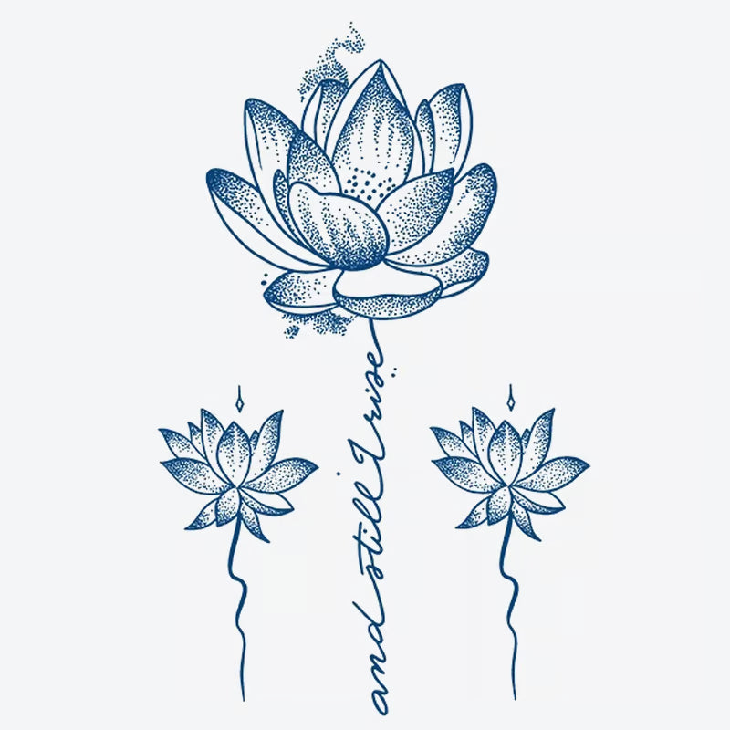 Lotus Flower And Still I Rise Tattoo