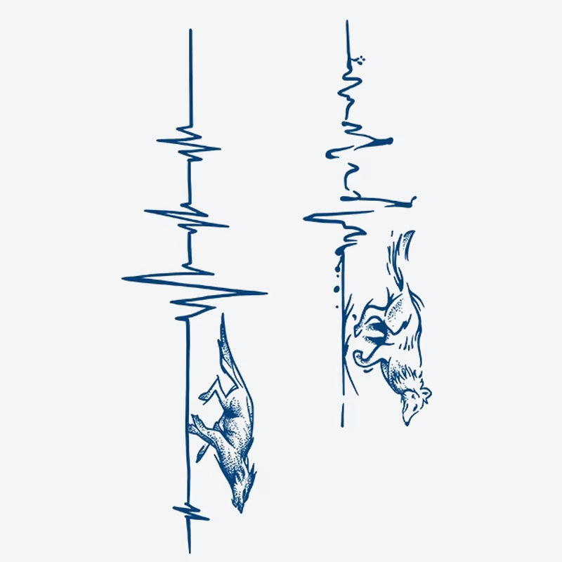 Dinosaur Dog Soundwave Tattoo