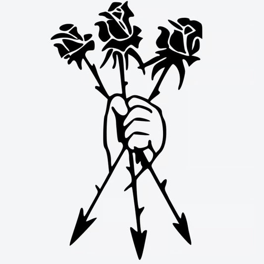 Rose And Arrow Tattoo