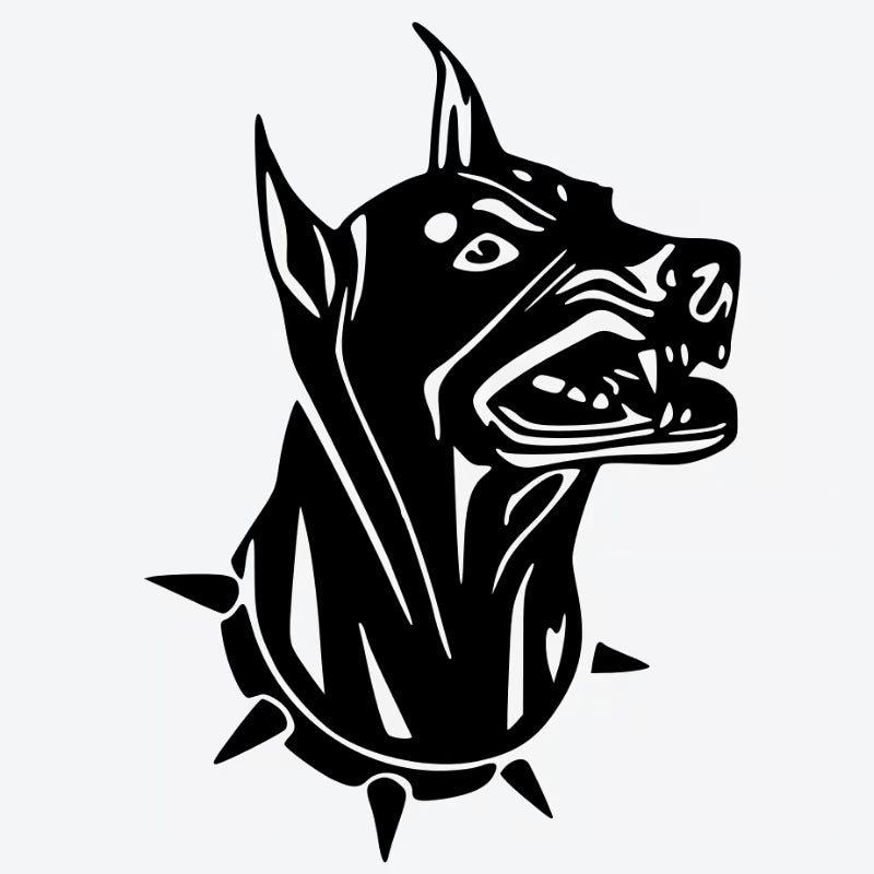 Fierce Dog Head Tattoo