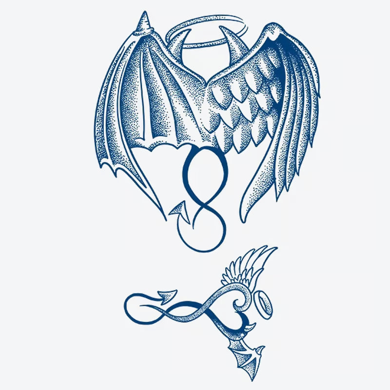 Winged Heart Infinity Tattoo