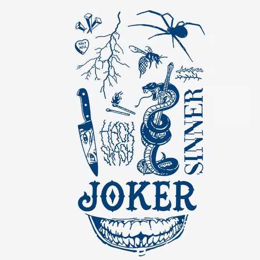 Joker Sinner Snake Tattoo