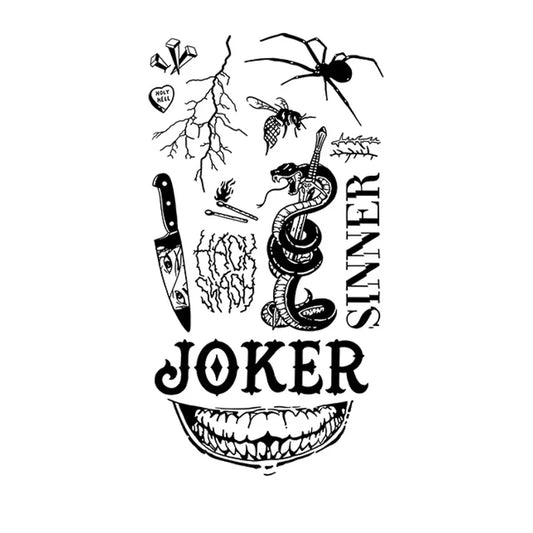 Joker Sinner Snake Tattoo