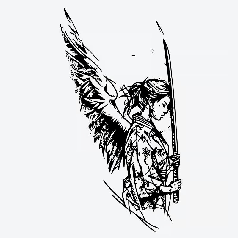 Angel Samurai Tattoo