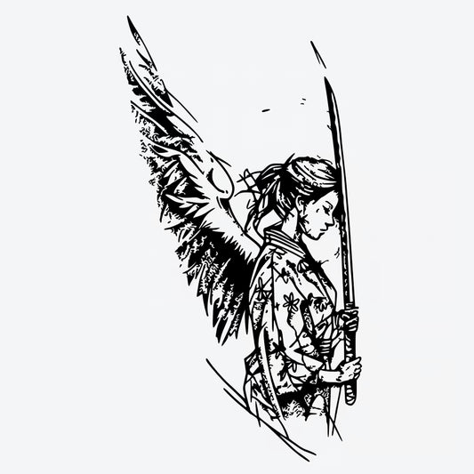 Angel Samurai Tattoo