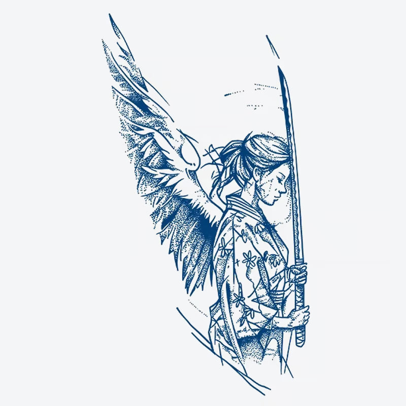 Angel Samurai Tattoo
