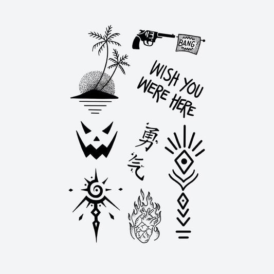 Island Gun Wish Tattoo