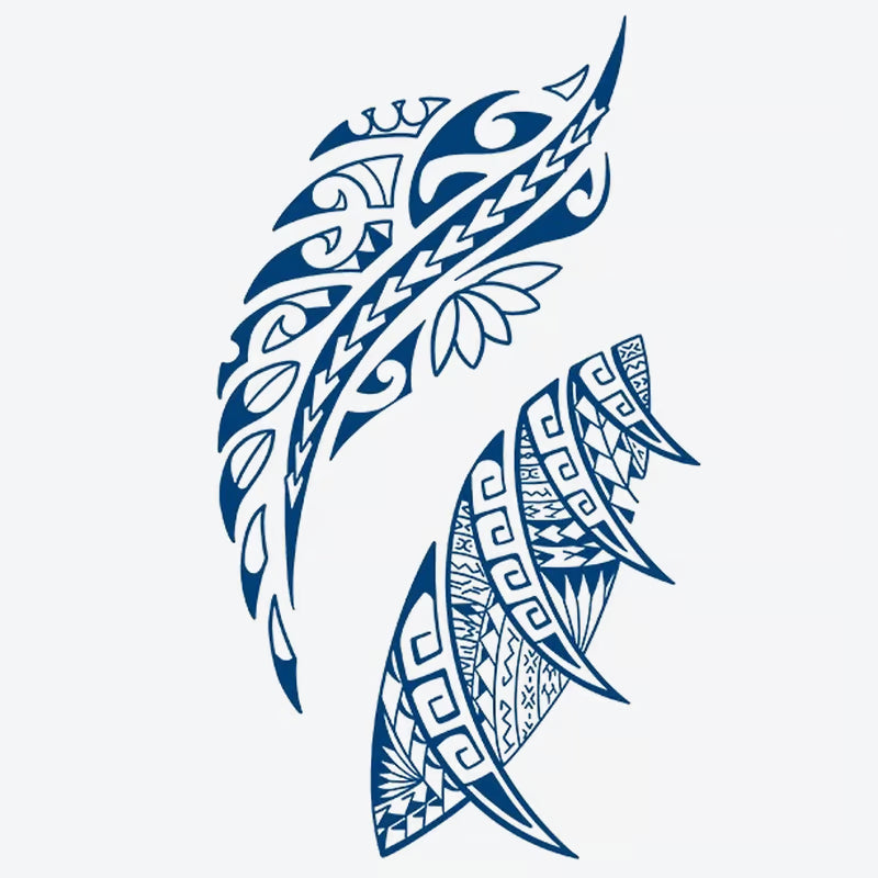 Tribal Feather Series Tattoo