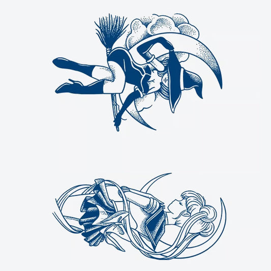 Witch And Magical Girl Tattoo