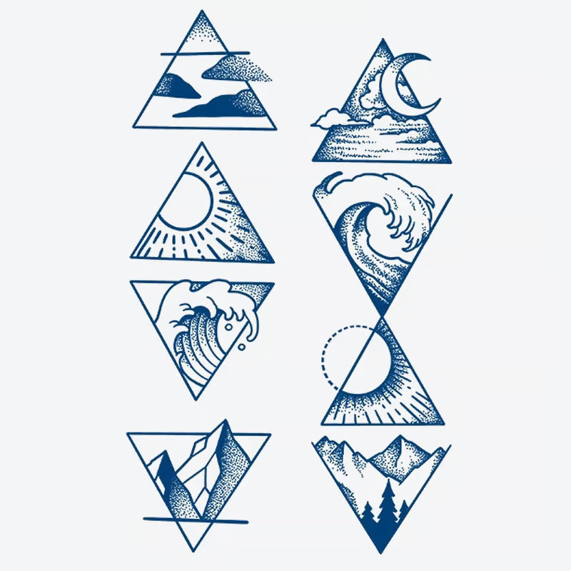 Geometric Nature Series Tattoo