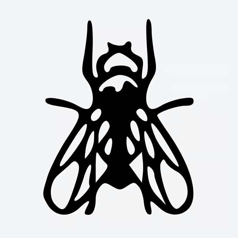 Abstract Fly Tattoo