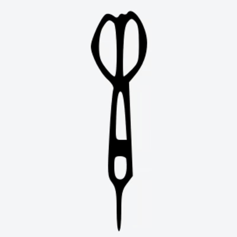 Scissors And Needle Tattoo