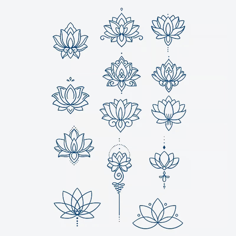 Lotus Flower Series Tattoo