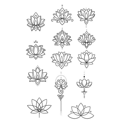 Lotus Flower Series Tattoo