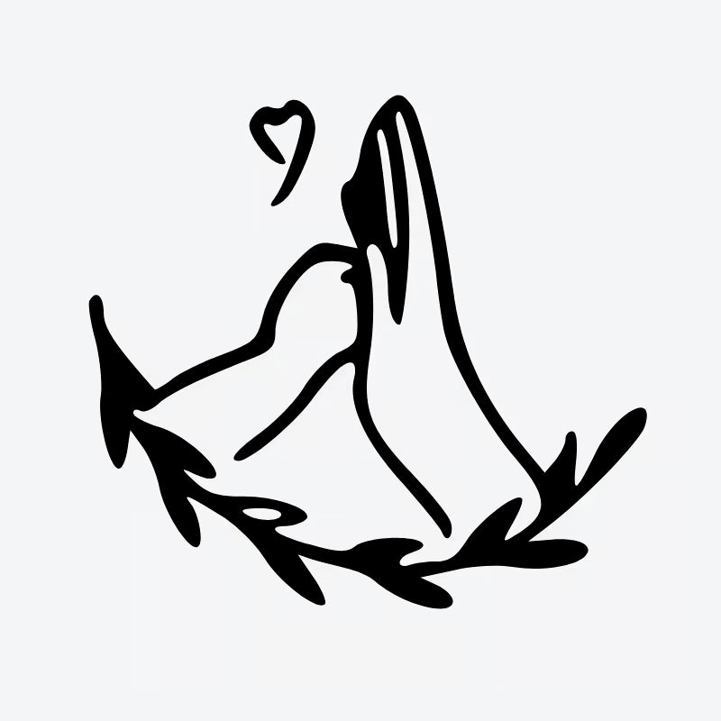 Praying Hands With Heart Tattoo