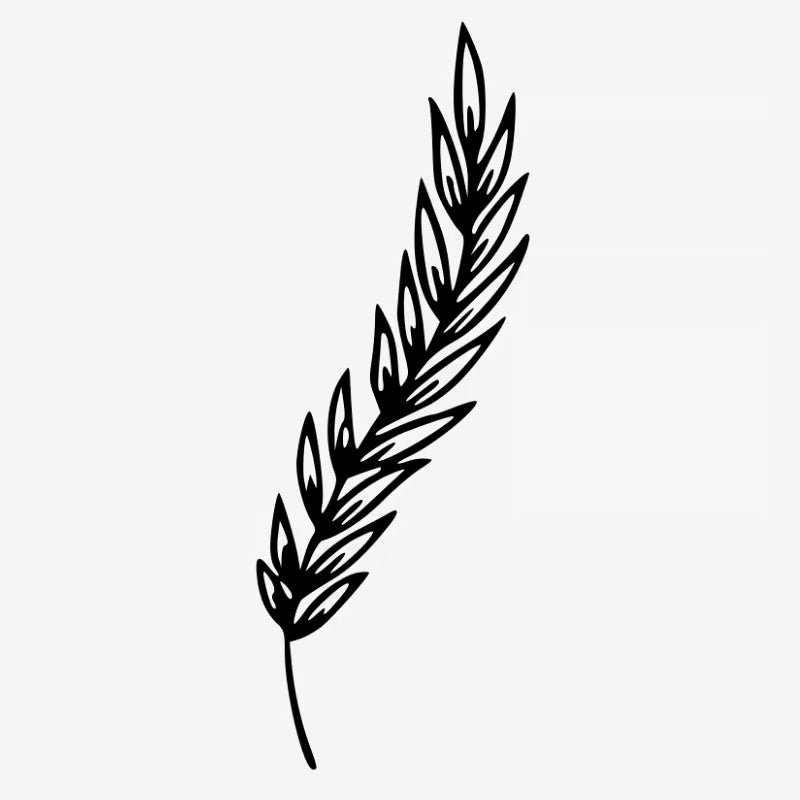 Botanical Leaf Design Tattoo