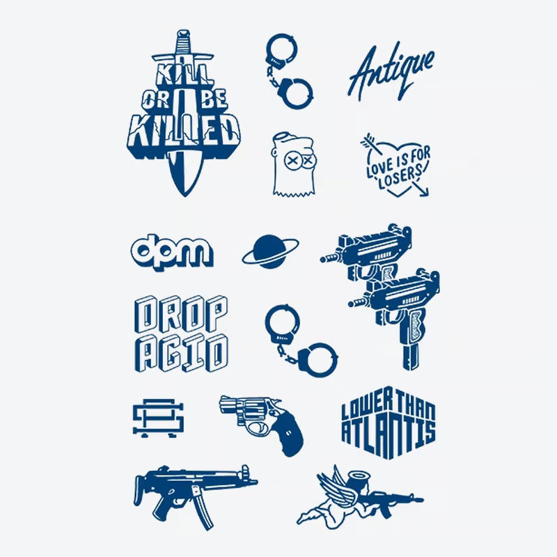 Gun Handcuff Tattoo Series