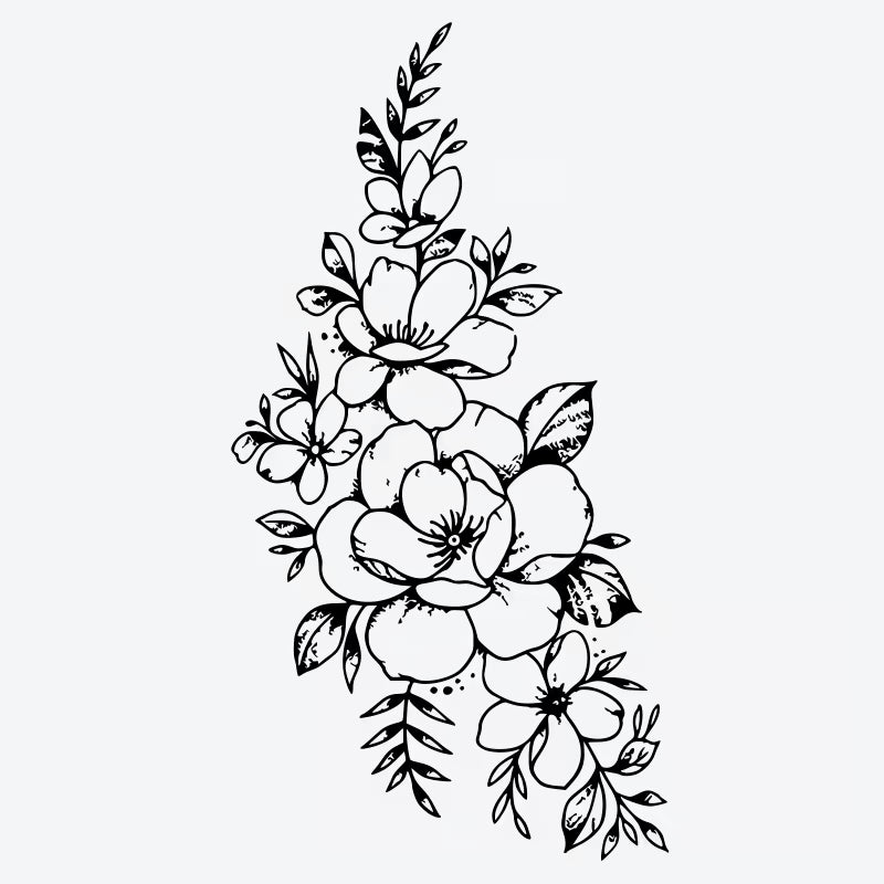 Floral Arrangement Tattoo